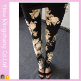 2016 Hot Sale High Quality Lady's Printed Flower Leggings