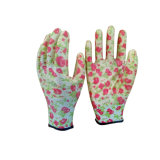 Cheap Women Nitrile Garden Gloves Flower Pattern
