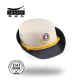 Woven Badge Female New Pattern Bucket Hat with String