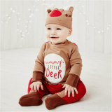 Infant and Toddler Bodysuit Footies, Christmas Long Sleeve Baby Jumpsuit Outfits Clothes with Hat, Children Clothes Kid Clothing