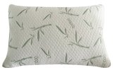 Memory Foam Pillow with Washable Removable Cooling Bamboo Derived Rayon Cover