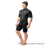 Multi Panel Design for Contour Fit Slimming Shorty Suit Made of Neoprene