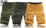 2015 Men Design Heavy Washed Cotton Cargo Six Pockets Shorts