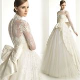 Lace Wedding Gown Long Sleeves Muslim Bridal Wedding Dress H13223