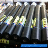 102g Black Weed Control Fabric with Green Lines