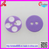 Purple Plastic 2-Hole Kids Children Button (XDJZ-069)