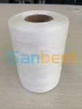 100% Raw White Polyester Waxed Thread for Shoes and Bags