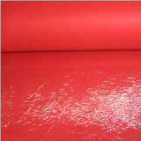 Polyester Plain Red Carpet with Film Coated