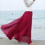 Chiffon Boho Beach Apparel Long Skirt for Holiday Skirt