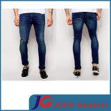 Dark Blue Skinny with Rip and Repair Men Jeans (JC3298)
