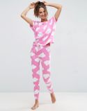 Women Sleepwear Summer Cool Pink Pajamas