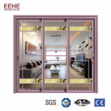 Thermal Break System Aluminium Sliding Doors Heat Insulation with Double Glazing Glass