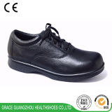 Health Comfortable Casual Footwear Diabetic Leather Shoes Lace-up Design