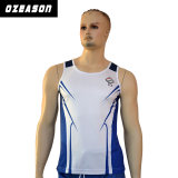 Wholesale Breathable Polyester/Cotton Slim Fit Gym Singlet (SL019)
