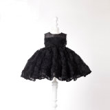Black Lace Little Girl Gowns