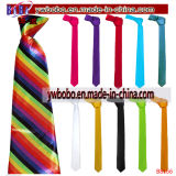 Woven Tie Skinny Plain Satin Tie Necktie Party Supplies (B8166)
