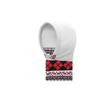 White Hat Breathable Hoodie Scarf Fleece Face Mask (YH-HS229)