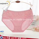 Female Underwear Fancy Lace Cotton MID Waist Mature Women Panties