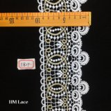 10cm One Scallop Edge W/Finished Straight Edge Lace Trimming Hme829