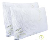Hypoallergenic Shredded Memory Foam Standard Bamboo Pillow with Cover