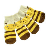 Cartoon Honey Bee Anti Skid Warm Knitting Pet Socks