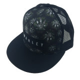 Custom Promotional Hat Black Polyester Mesh Printing Mesh Trucker Cap