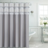 New Popular Waterproof Polyester Fabric Bathroom Shower Curtain (02S0018)