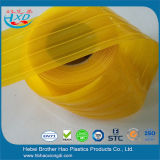 200mm Width Durable Yellow Ribbed Translucent Door Curtain
