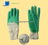 Latex Coated Work Glove with Interlock Liner Open Back Knitted Wrist (Latex Glove)
