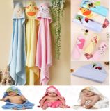 Baby Cotton Bath Blanket Hooded Towel Cotton Animal Designl with High Quality