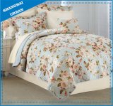 Rose Garden Printed Polyester Quilted Bedding Set