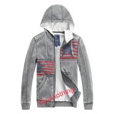 Mens 100%Cotton Hoodie National Flag Pattern Sweater (J-1624)