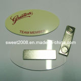Oval Magnetic Plastic Badge with Customer Logo
