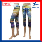 Healong Personlized Design Sportswear Sublimation Printing Women Leggings