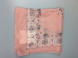 Women Pink Kerchief Scarf Fashion Square Shawl Fashion Accessory Supplier