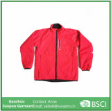 75D Interlock Fabric Mens Sport Jackets in Red