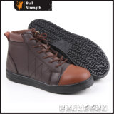 coffee Color Genuine Leather Outdoor Safety Shoe (SN5265)
