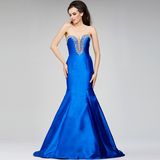 Women Blue off Shoulder Evening Dresses