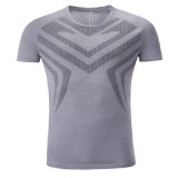 Fashion Men's Polyester Cool Dry Short Sleeve Sport Tshirt Gym Fit Tshirt