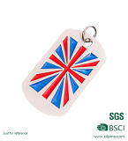 Factory Custom Enamel UK Flag Dog Tag