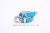 Fashionable Leather Belt with Rhinestone for Women