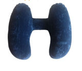 Inflatable PVC Flocked Neck Pillow, Inflatable Travel Pillow