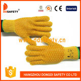 Ddsafety 2017 Orange PVC Dotted Work Glove