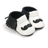 Baby Boys and Girls Non-Slip First Walkers, Soft Sole Leather Baby Shoes