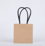 Recycled Flat Handle Kraft Paper Bag Gift Bag with Your Logo