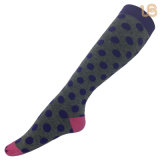 100% Cotton of Woman colorful Dots Sock