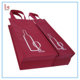 Quality Supplier Customized Logo Promotional Wholesale Bottle Wine Carry Bags