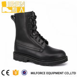 Cow Leather Men Black Military Combat Boots