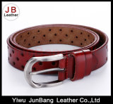 Hot Sell Split Leather Punching Belt for Women
