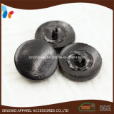 Soft Black Leather Shank Button Leather Covered Buttons